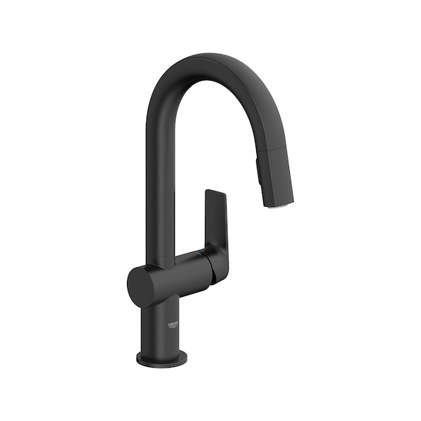 Grohe Single-Handle Pull Down Dual Spray Bar Faucet 1.75 Gpm, Black 303782430 - main